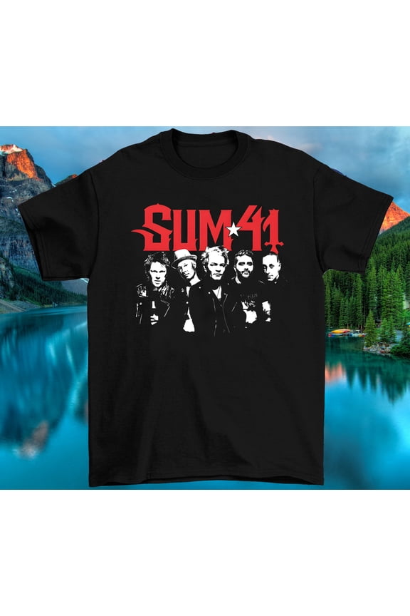 Band Sum 41 member T Shirt Size S-5XL Cotton Black Unisex NL2659