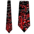 thumbnail image 1 of Band Ties Mens Music Neckties Music Notes Tie by Three Rooker, 1 of 3