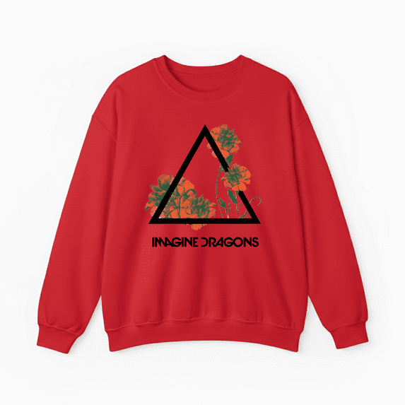 Band Tribute Imagine Dragons Triangle Floral Graphic Holiday Cheer ...