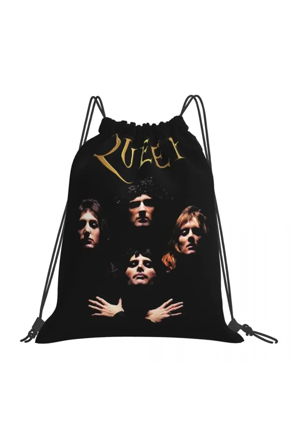 Band dy Rock Band Backpack Portable Drawstring Bags Drawstring Bundle Pocket Sundries Bag Book Bag For Travel Students