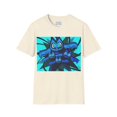 thumbnail image 1 of Band of Bats, Hand drawn skate / surf Art on a Unisex Softstyle T-Shirt, 1 of 4