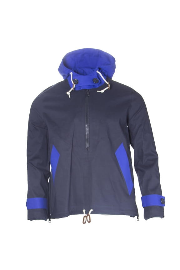 x Mackintosh Men's Bonded Cotton Pullover Jacket, 38 Navy