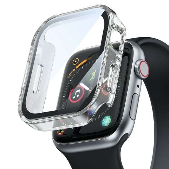 BandPlus Waterproof Case for Apple Watch Screen Protector Series 10 46mm, Tempered Glass Face Cover Accessories Compatible with iWatch Series 10 46mm, Clear