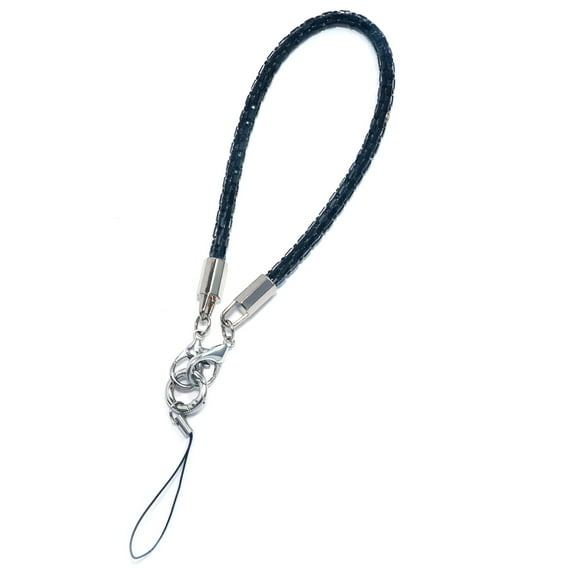 BandPlus Wristlet Keychain, Wristlet Keychain for Women, Rhinestone Lanyards Hand Strap for Cell Phone Keys Keychain Wallet Credit Card Holder Crystal Keychain Accessories, Black