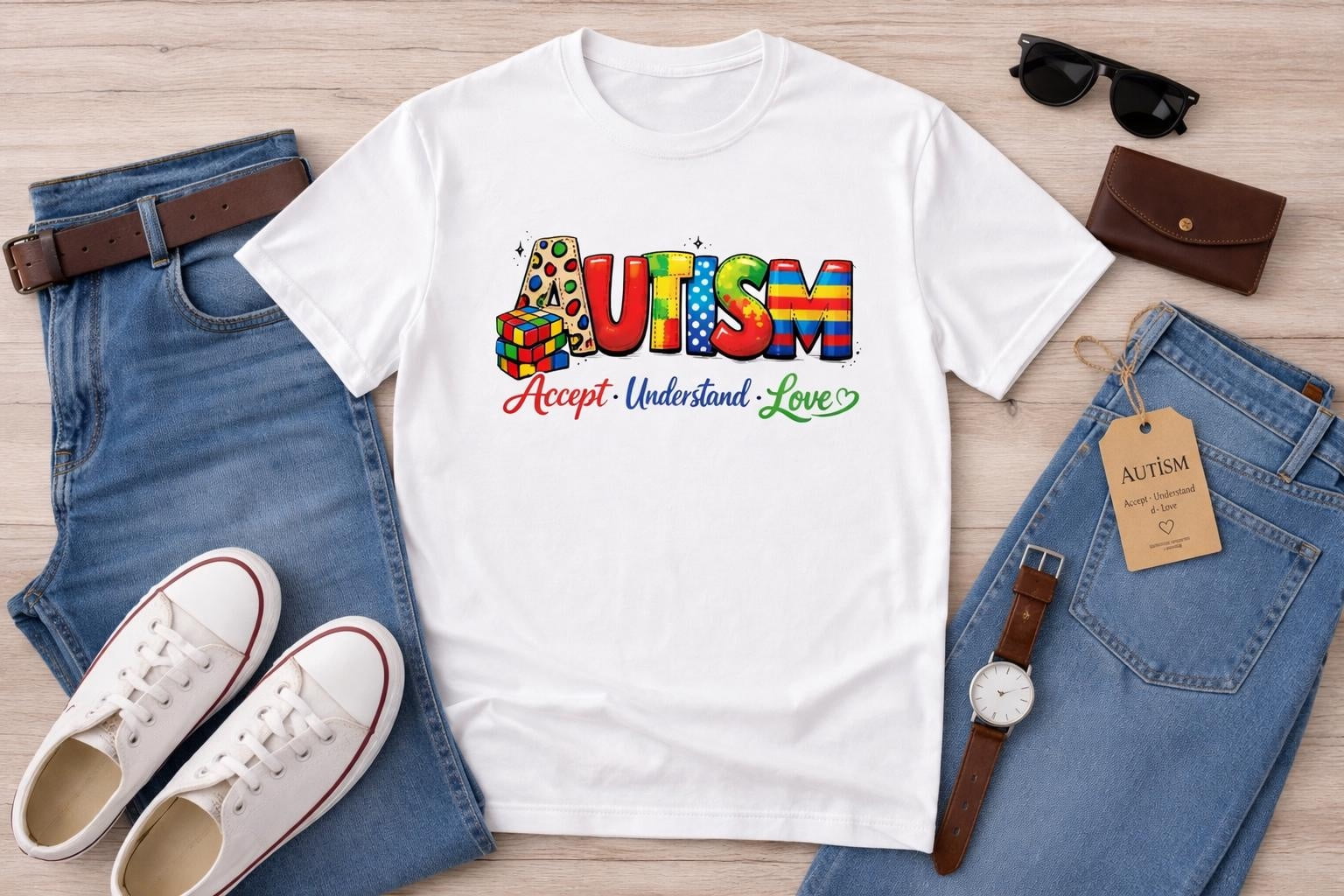 BandRole Autism Awareness Shirt Accept Understand Love Tee, Puzzle Piece Shirt, Autism Support Shirt, Special Needs Shirt, Autism Mom