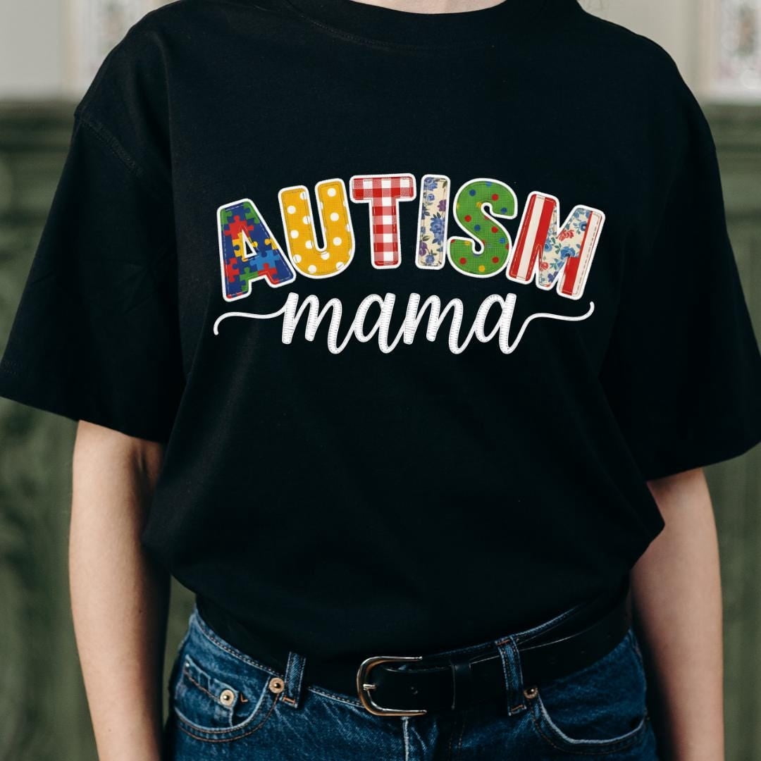 BandRole Autism Mama Shirt Autism Awareness Design for Women, Inspirational Crewneck Graphic