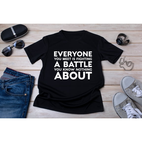 BandRole Be Kind Shirt: Inspirational Robin Williams Quote, Empathy Tee