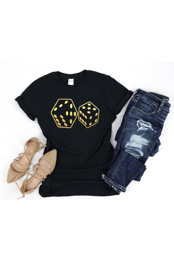 Dice Shirt , Gambler Tee, Graphic Tee , Gambling Tee , Las Vegas Shirt