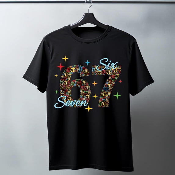 BandRole Happy Pi Day T-shirt Pi 3.14 Shirt Design, Six Seven 67 Math Graphic