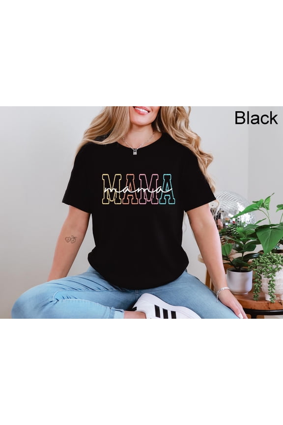 Mama Shirt For Mothers Day Gift From Daughter, Mama T-shirt For Birthday Gift For Her, Baby Shower Gift, Mom Pregnancy Gift, Mom Shirt, Mama
