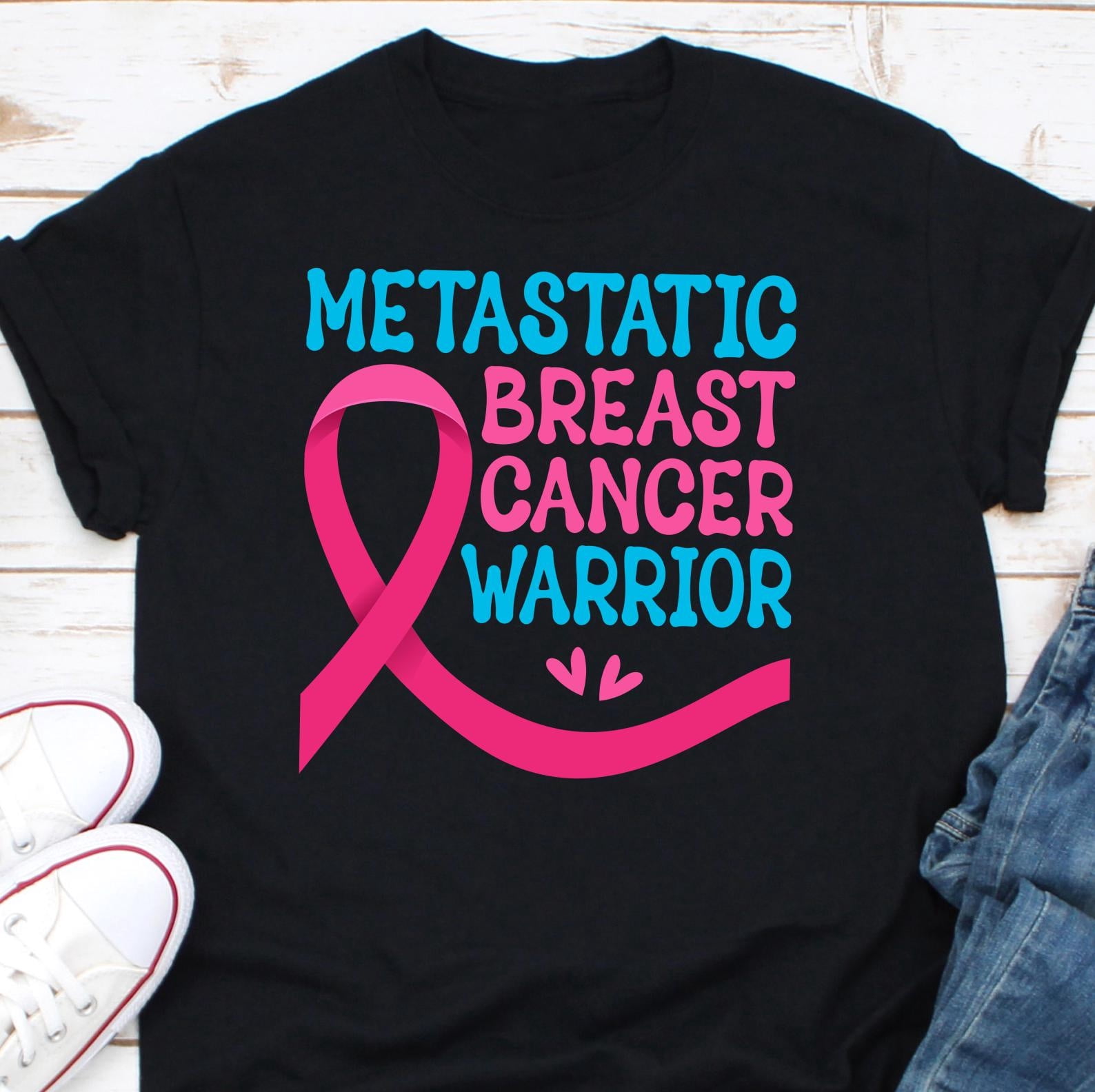 BandRole Metastatic Breast Cancer Warrior Shirt, Breast Cancer ...