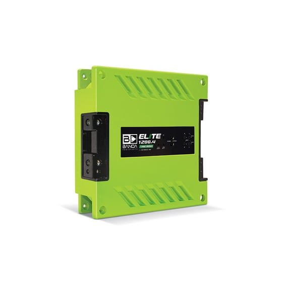Banda 1200.42OHMGREEN 1200watt 4ch 2ohm Car Amp (green)