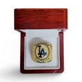 thumbnail image 1 of Banda #43 Fan Ring – Gold LA Baseball Jewelry Gift for Men Women Fans – Size 13 W/Box, 1 of 9