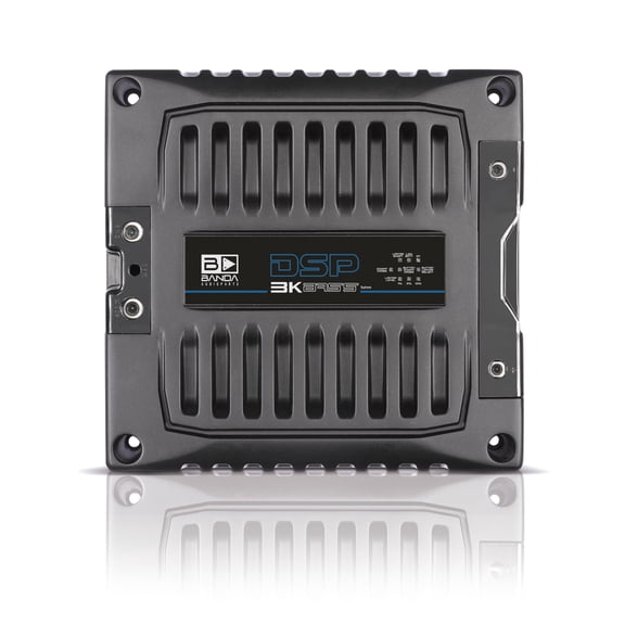 Banda 3000 Watt 1-Ohm Monoblock DSP Bass Car Amplifier - Black