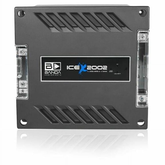 Banda ICEX2000.2RED 2000W 2 Ohm Car Audio Amplifier, Red