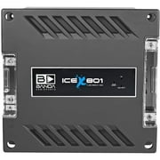 Banda ICEX801 1100 watts 1 Channel Max at 1 Ohm Car Audio Amplifier with Bass Boost Highpass Filter & Low Pass Filter