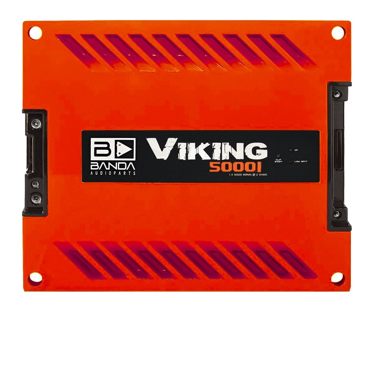 Banda Viking 5000.1 Red 5000 Watt Mono 1-Ohm Car Amplifier with