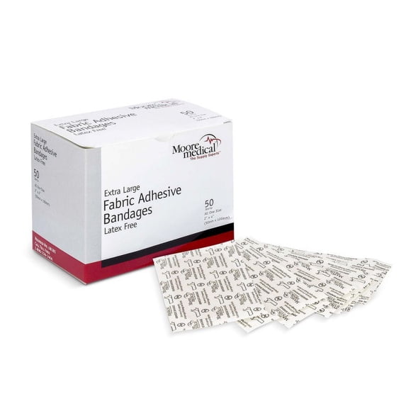 Adhesive Bandage, Large, 2" x 3-4", 50/Box
