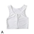 thumbnail image 1 of Bandage Chest Binder Zip Up Breast Binder Flat Slim Chest Supporter Sha D Heat T4T9, 1 of 8