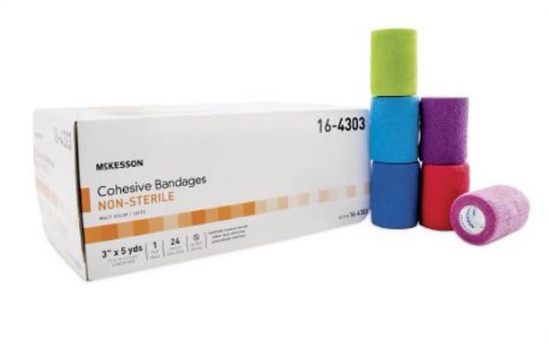 Bandage, Cohesive N/S Colorpk 3" (Units Per Case: 24)