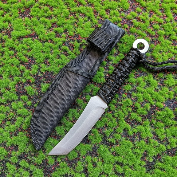 Bandage Handle Fixed Blade Outdoor Camping Hunting Climbing Fishing Knife EDC Tool