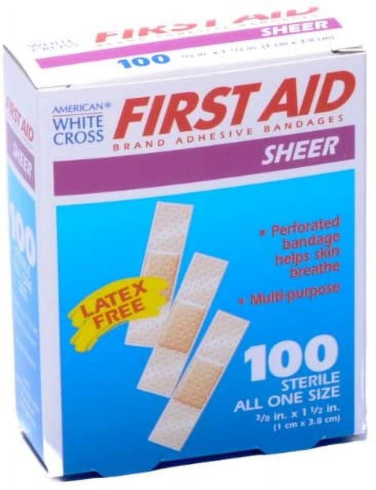 Bandage Junior Size Plastic 3/8 X 1 1/2 100/box Ultra Absorbent Non
