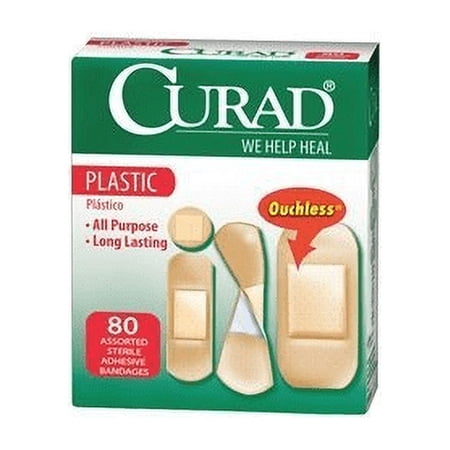 Bandage, Plastic, Asst Sizes, PK 80