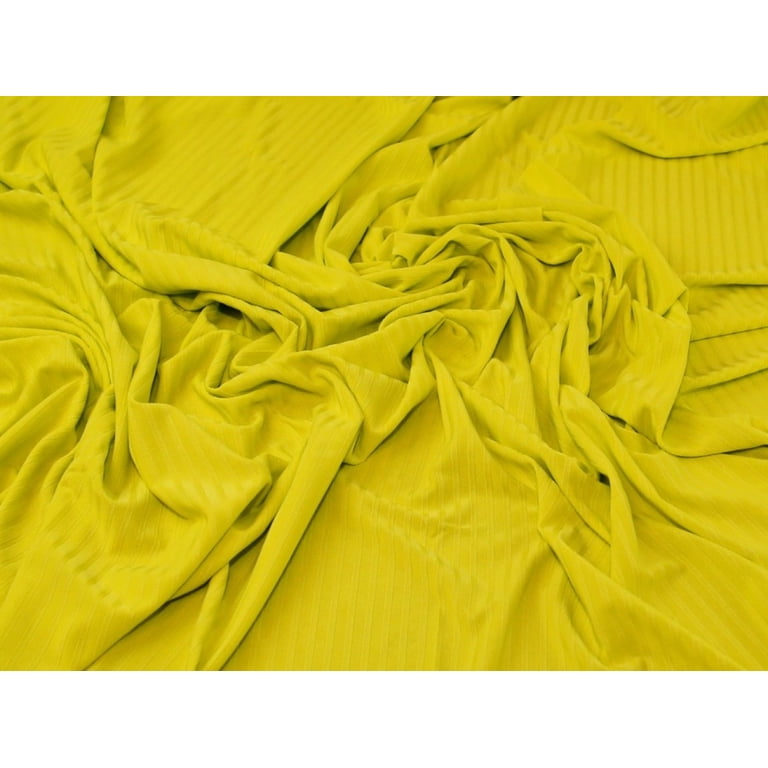 stretch jersey dress fabric Deadstock Bandage Rib Knit Citrus breathable comfort with four Stretch Jersey Knit/Spandex Fabric Solid
