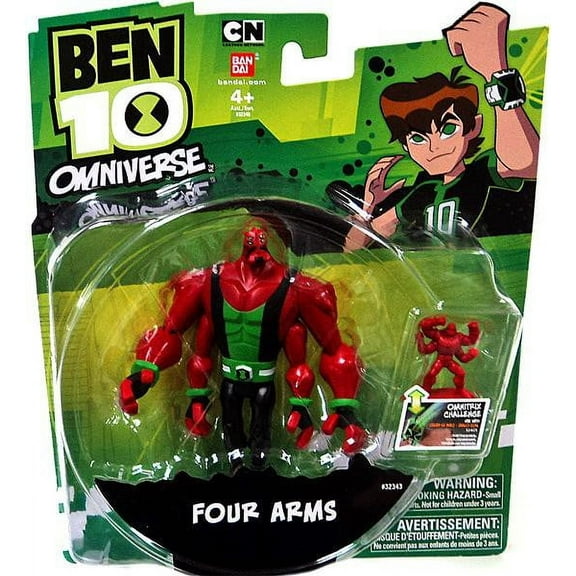 Bandai America Collectible Four Arms Action Figures, Ben 10 Omniverse