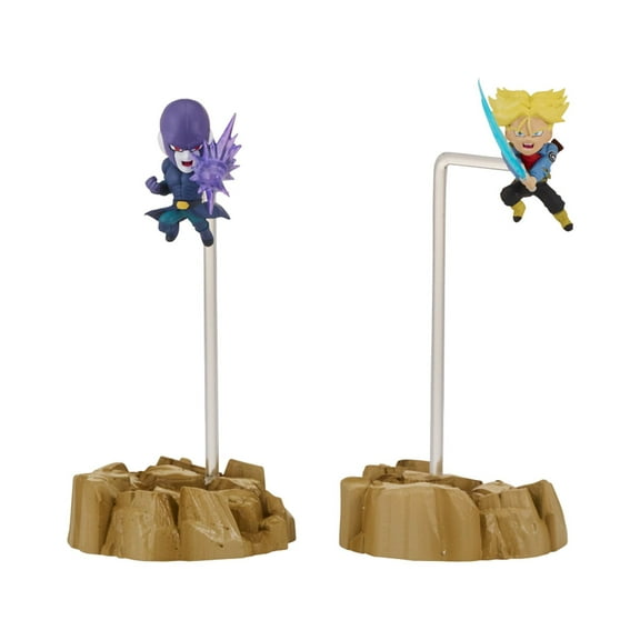 Bandai America - Dragon Ball Super Nano Figures 2-Pack, Super Saiyan Trunk and Hits