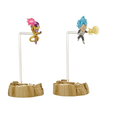 Bandai America - Dragon Ball Super Nano Figures 2-Pack, Super Saiyan Vegeta and Frieza