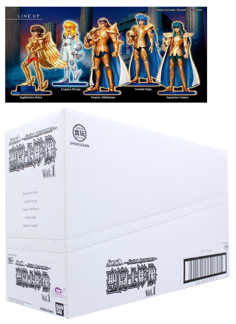 Bandai BDI-BAN91157-C Saint Seiya Agaruma Vol. 1 Trading Figures, Box of 5