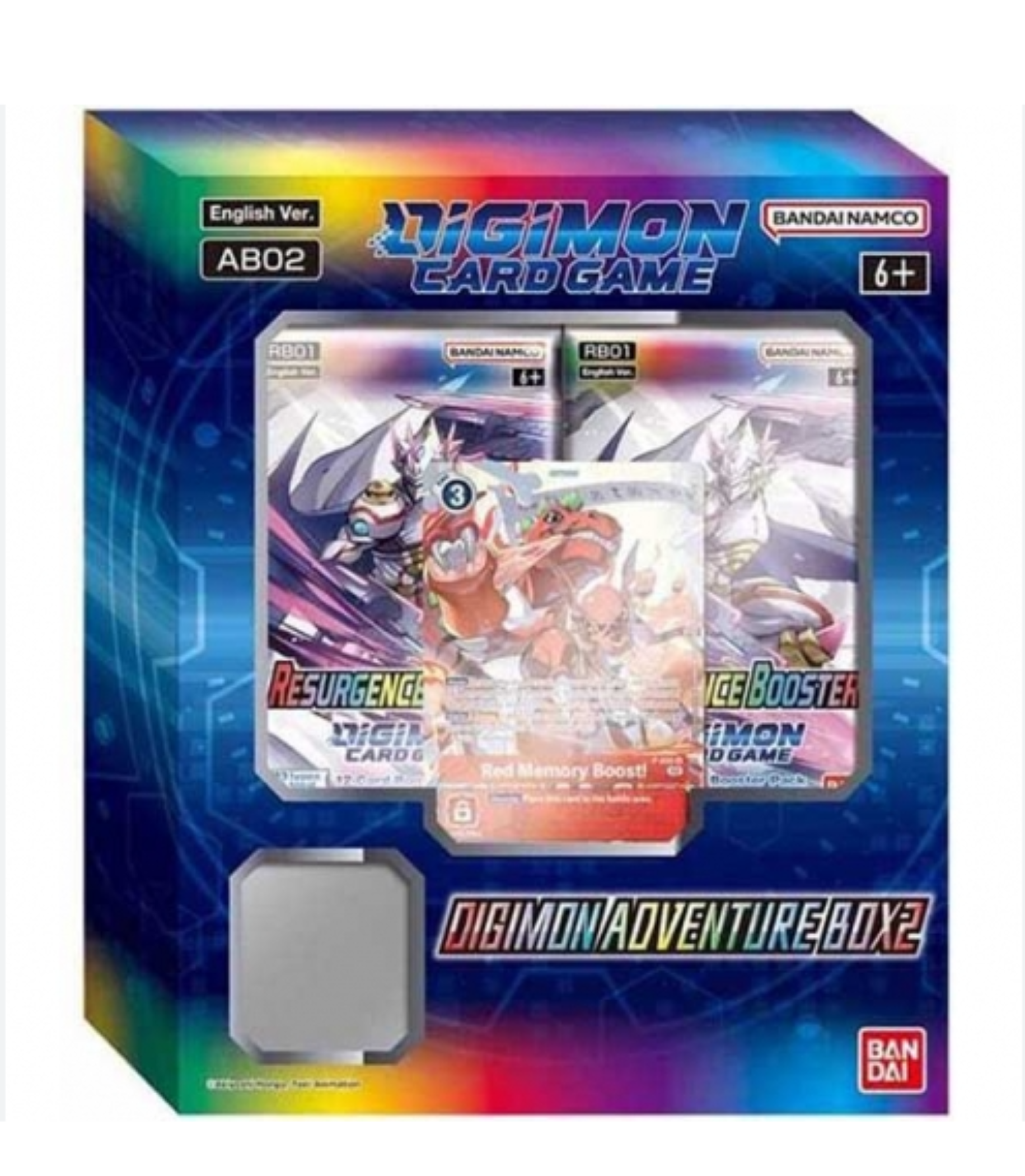 Bandai Digimon Card Game Adventure Box 2 with 4 Resurgence Booster Packs
