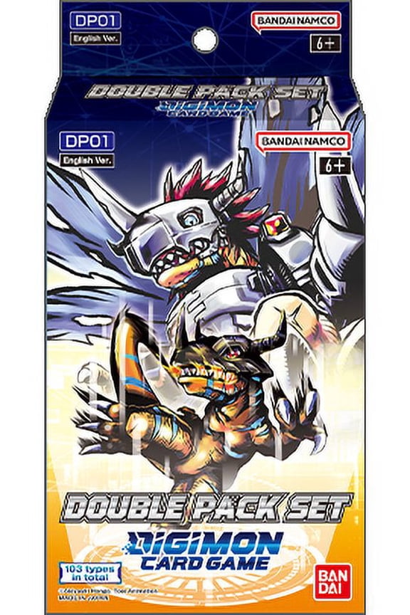 Bandai | Digimon Card Game: Double Pack Set (DP01) | Trading Card Game | Ages 6+ | 1+ Players