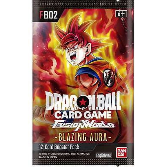 Bandai Dragon Ball Super Trading Cards - Fusion World Blazing Aura FB02 - PACK [12 Cards]