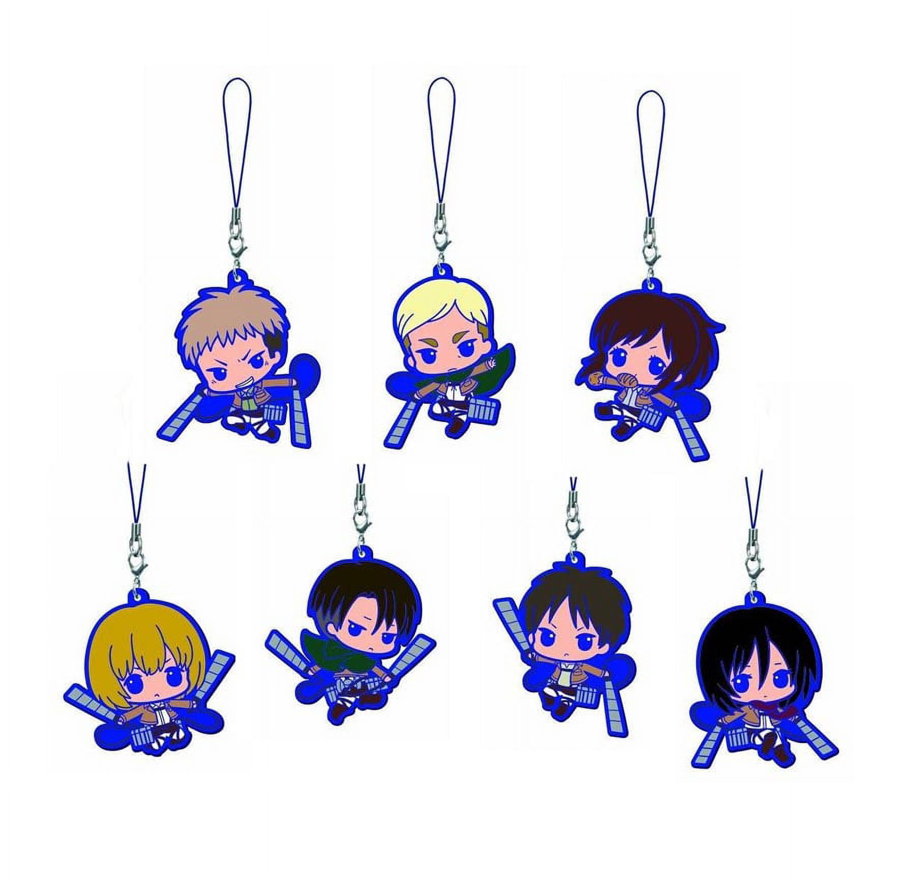 Bandai Gashapon Attack on Titan Capsule Rubber Mascot Strap Bandai Gashapon Attack on Titan Capsule Rubber Mascot Strap