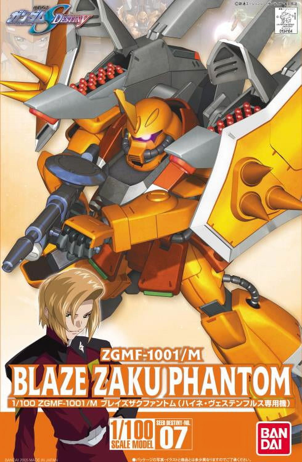 Bandai Gundam Seed Destiny No.07 ZGMF-1001/M Blaze Zaku Phantom 1/100 NG Model Kit