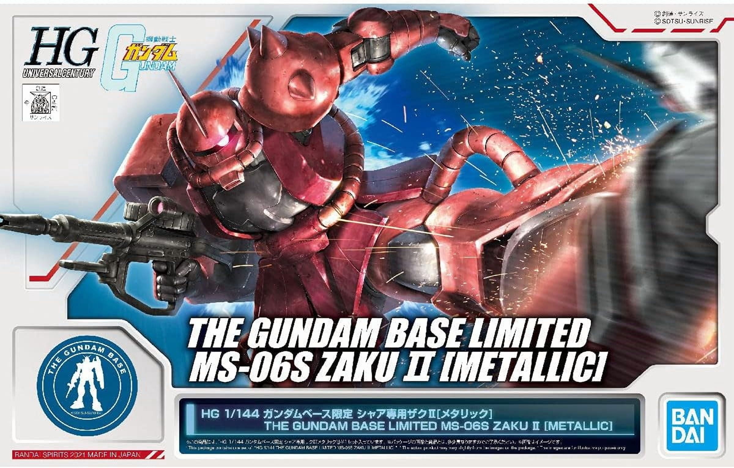 Bandai HG 1/144 Gundam Base Limited Char Exclusive Zaku II [Metallic] Starter Warrior Gundam