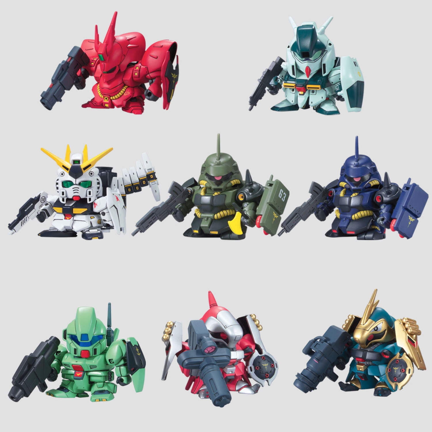 Bandai Hobby SD BB Char's Counterattack SET Plastic Model kit