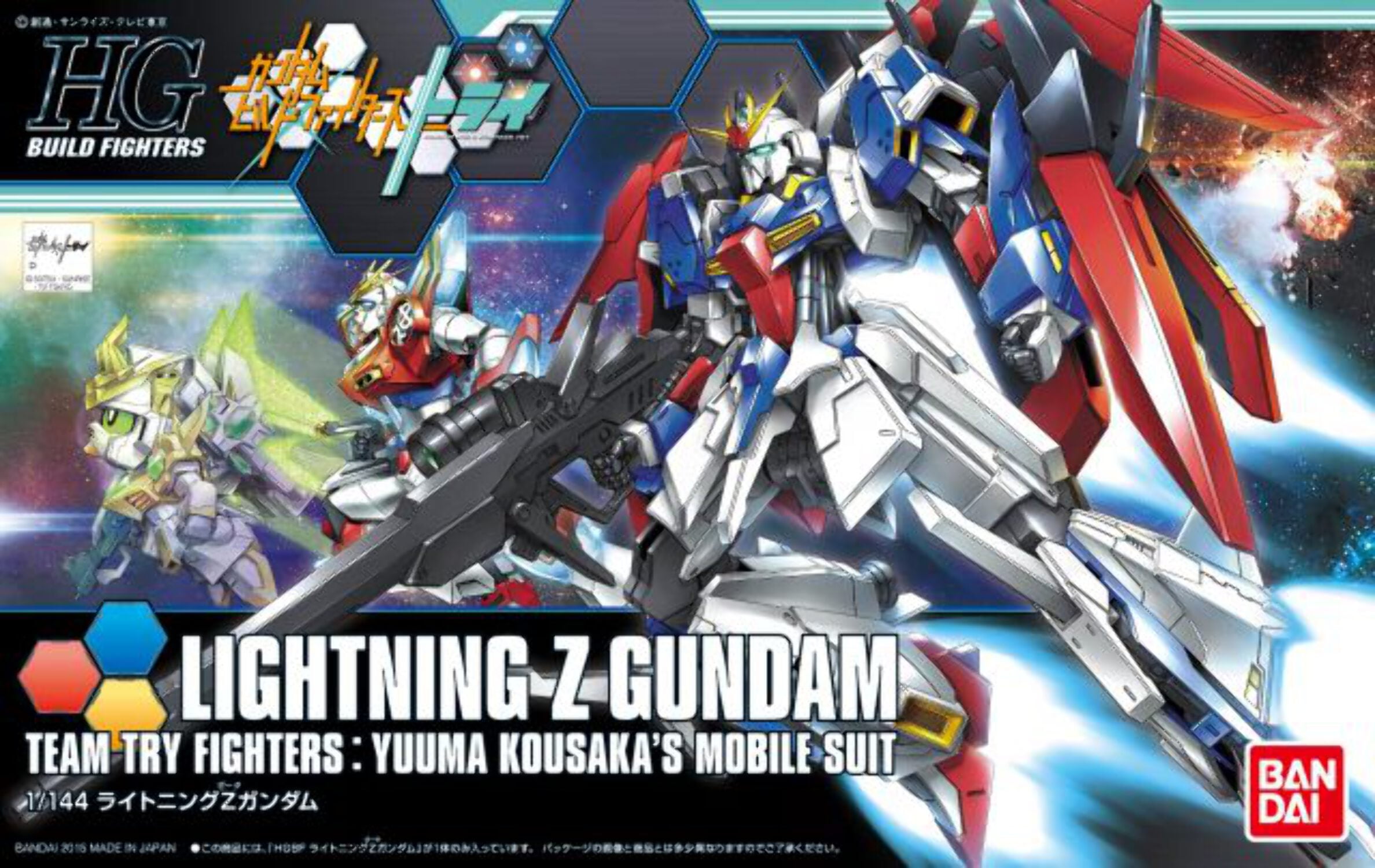 Bandai Hobby Build Fighters Try HGBF Lightning Z Gundam HG 1/144 Model Kit