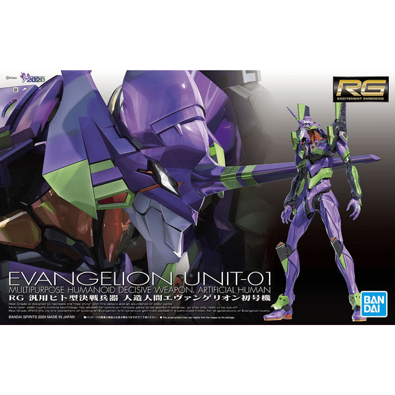 Bandai Hobby Evangelion Unit-01 EVA-01 RG 1/144 Model Kit