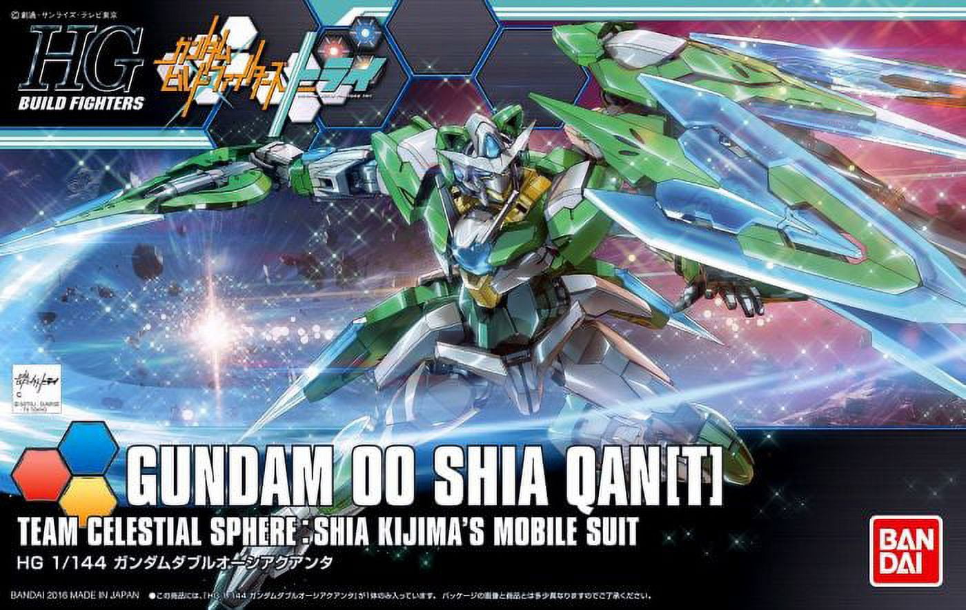 Bandai Hobby Gundam Build Fighters Try 00 Shia Qan[T] HG 1/144 Model Kit