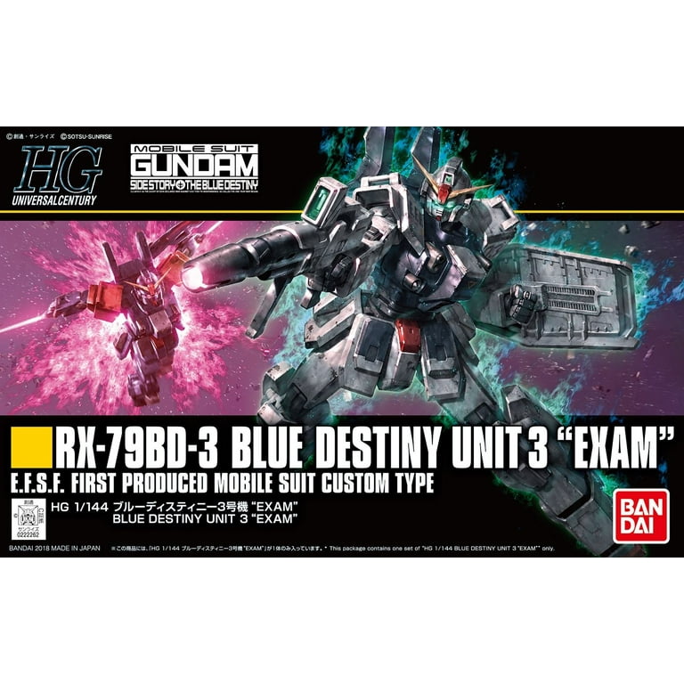 Bandai Hobby Gundam HGUC RX-79BD-3 Blue Destiny Unit 3 HG 1