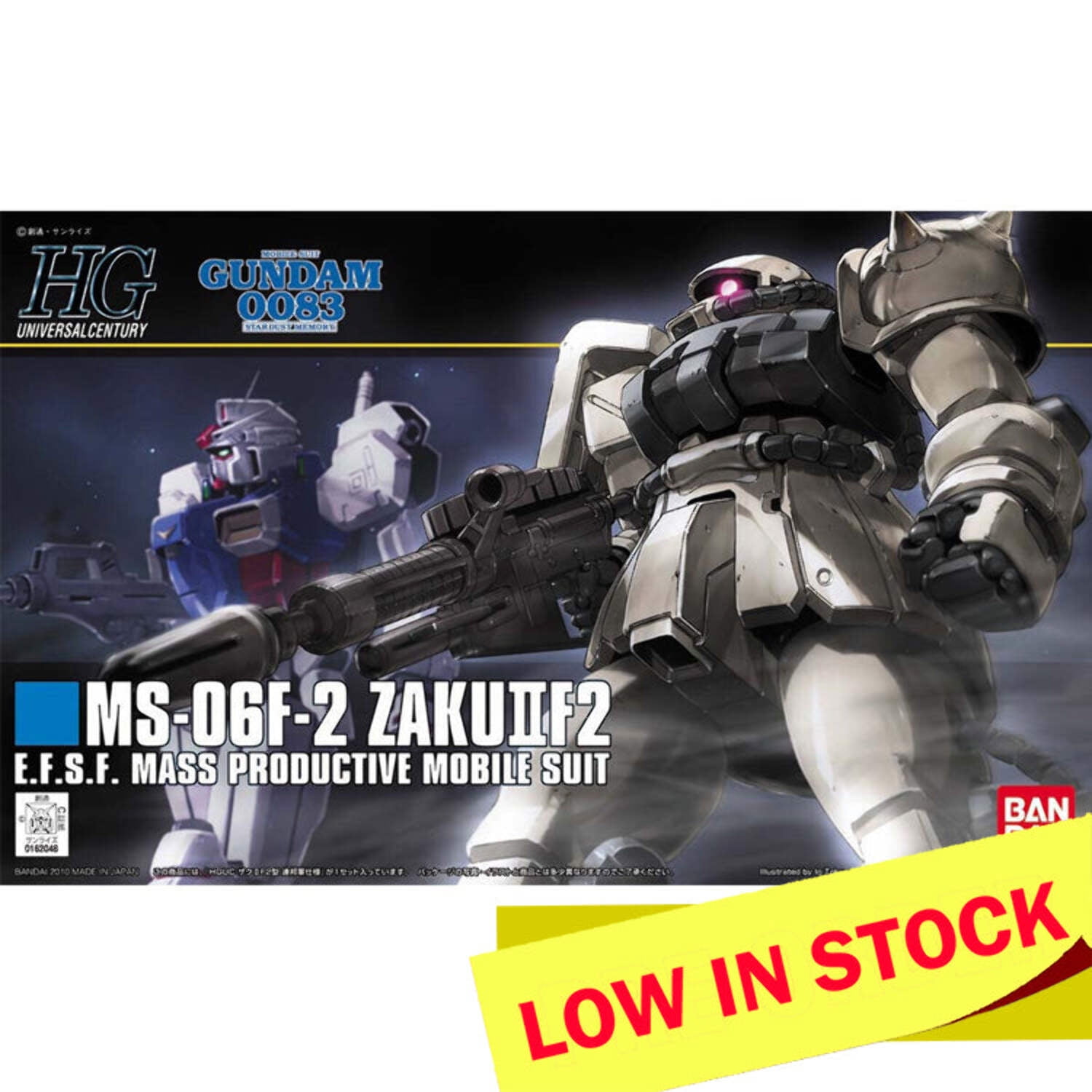 Bandai Hobby HGUC #107 MS-06F-2 Zaku II F2 (EFSF Ver.) 1/144 Model