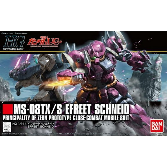 Bandai 2379384 1/144 HG UC #206 Efreet Schneid Mobile Suit Gundam