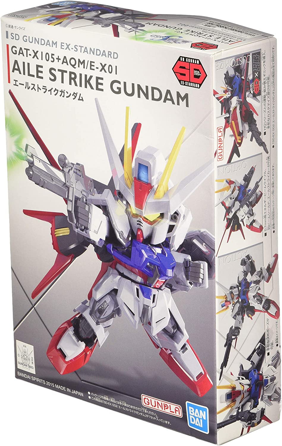 Bandai Hobby SEED SD EX-Standard 002 Aile Strike Gundam Model Kit