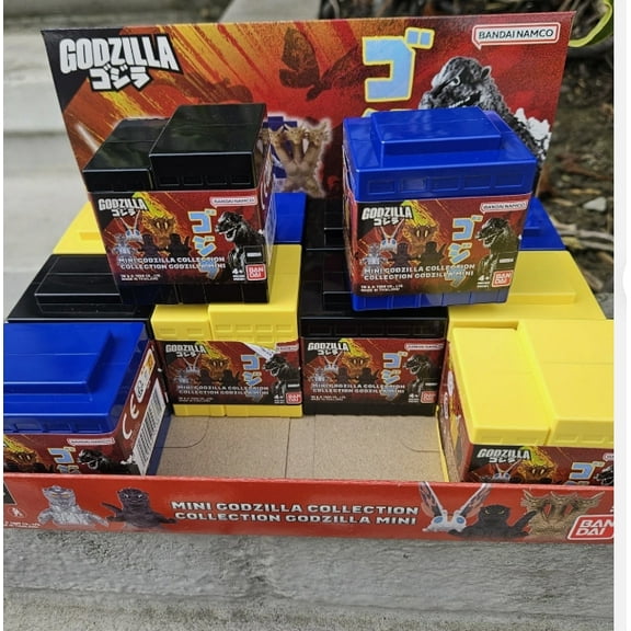 Bandai Mini Godzilla Blind Box 12 Block with Figure Case Lot