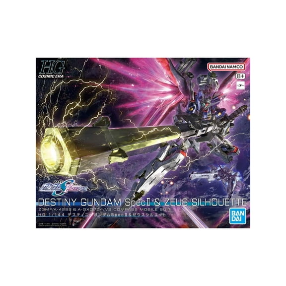 Bandai Hobby HGCE #258 Destiny Gundam Spec II & Zeus Silet 1/144 Plastic Model