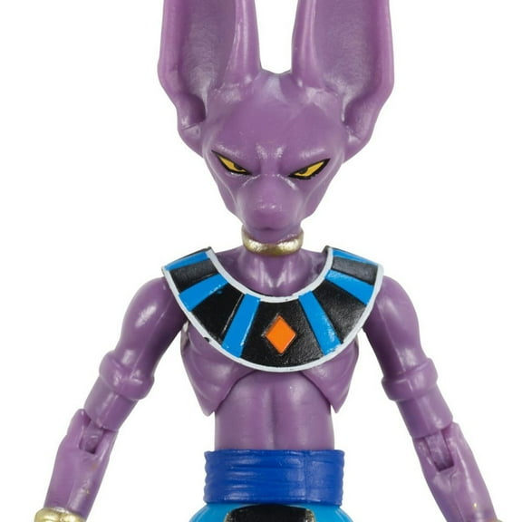 Bandai Namco Dragon Ball Super Evolve Beerus Action Figure, 5", No Batteries, Purple/Blue