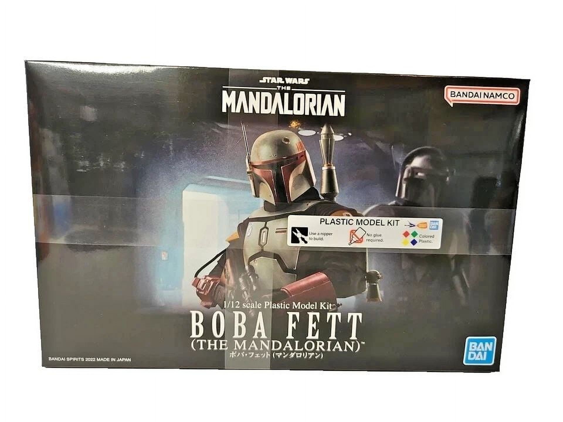 Bandai Hobby – Star Wars – Kit Modello 1/12 Boba Fett, Figure Da Assemblaggio, Accessori E Base Inclusi